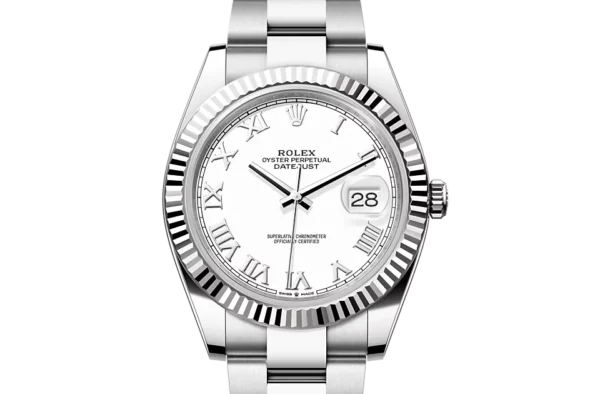 Rolex Datejust M126334-0023 Oyster, 41 mm, Oystersteel and white gold