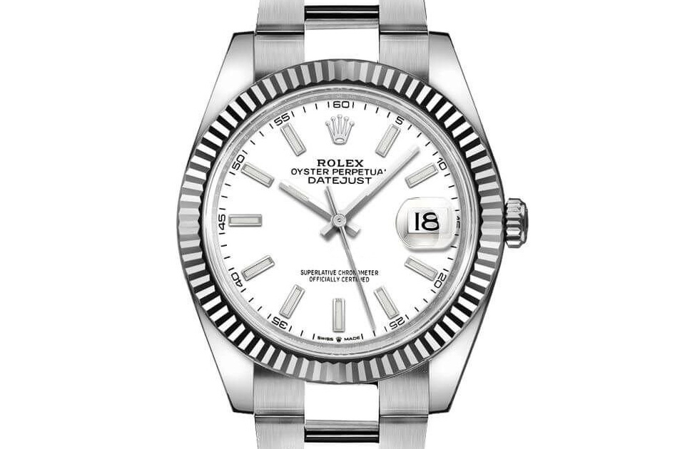 Rolex Datejust 41 White Dial Gold &amp; Steel Men's Watch M126334-0009