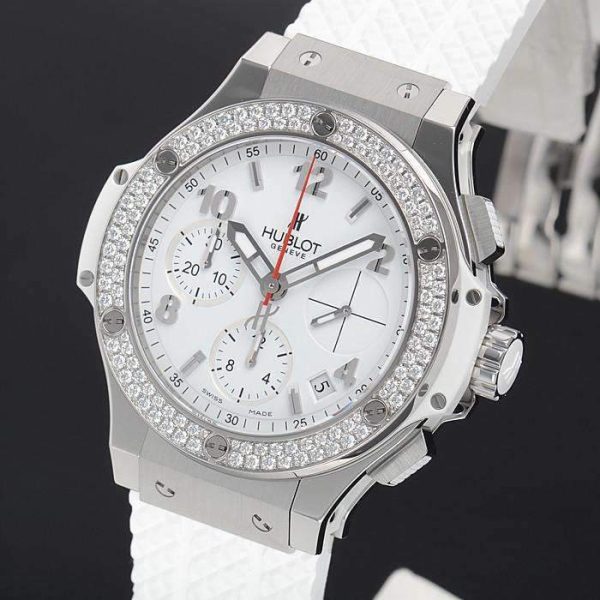 Hublot Big Bang, Steel White Diamonds Chronograph, 41 mm, Ref# 342.SE.230.RW.114