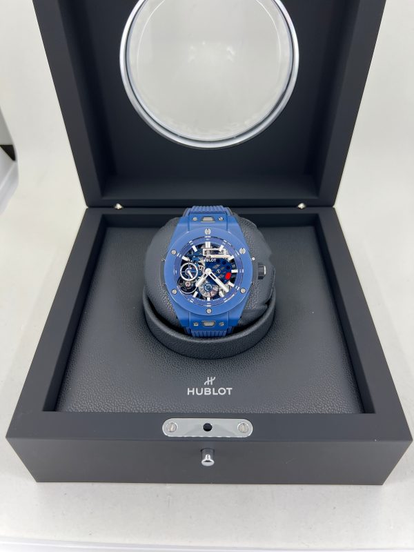 Hublot Big Bang Meca-10 Ceramic Blue 45mm, Ref# 414.EX.5123.RX