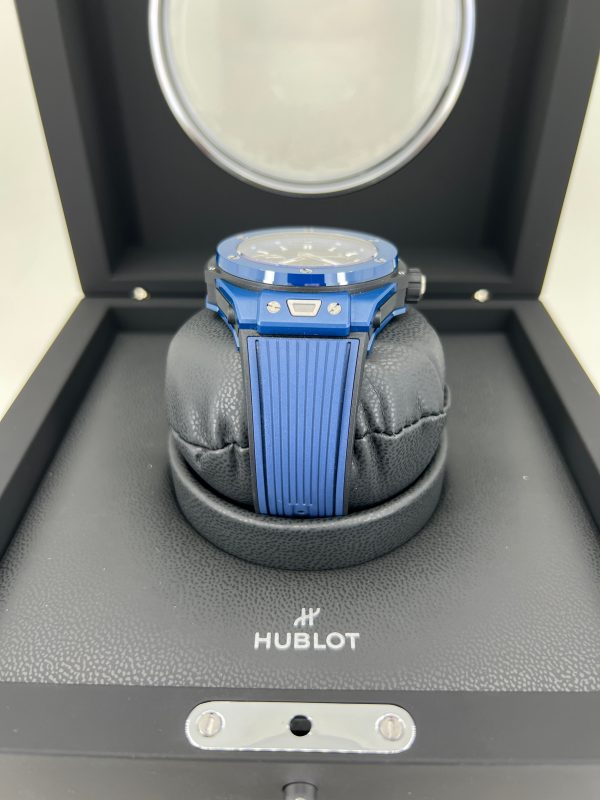 Hublot Big Bang Meca-10 Ceramic Blue 45mm, Ref# 414.EX.5123.RX