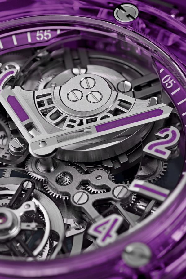 Hublot Big Bang TOURBILLON AUTOMATIC PURPLE SAPPHIRE Ref# 429.JM.0120.RT