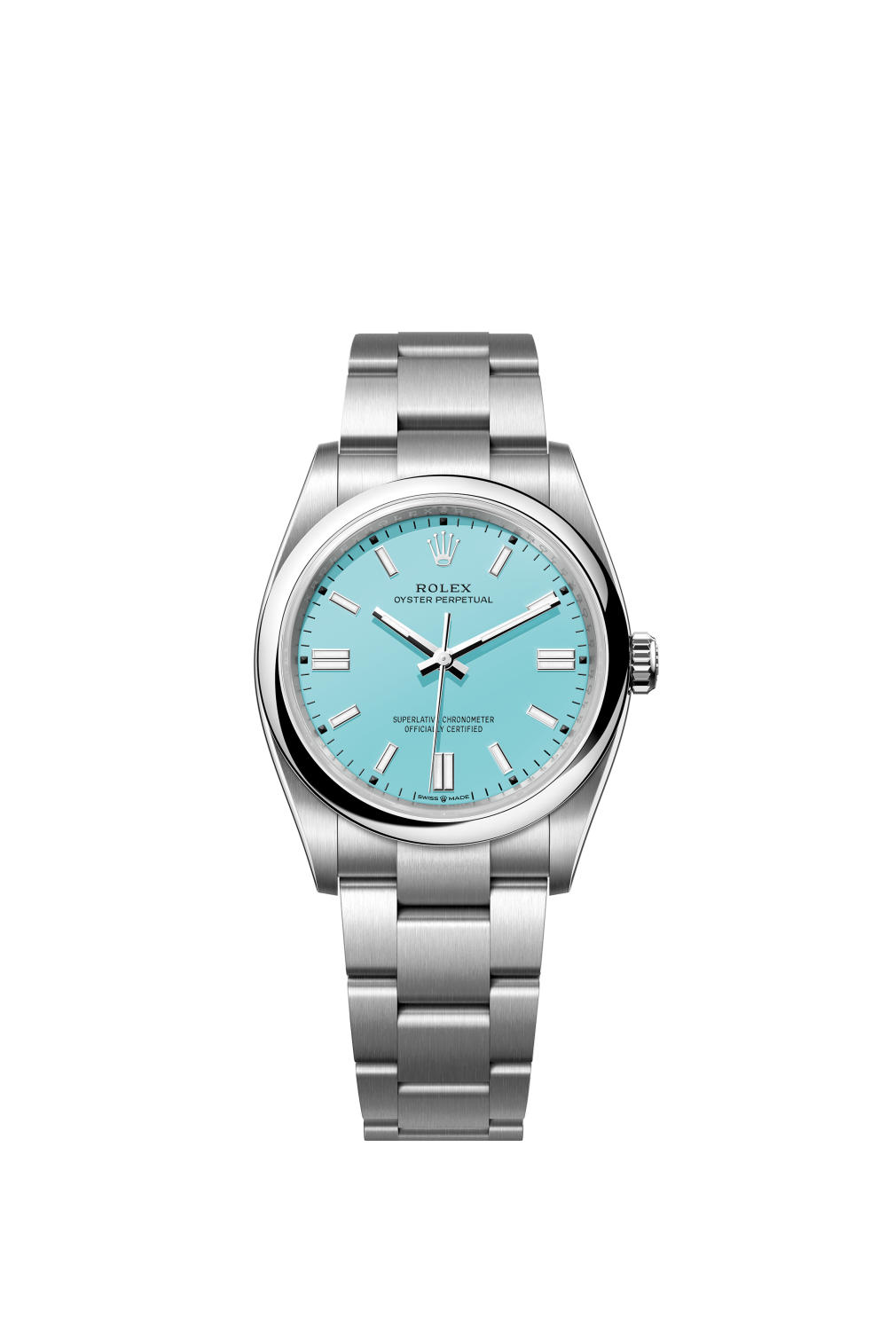 Rolex Oyster Perpetual 36, Turquoise blue dial, 36mm, Oystersteel Ref# 126000-0006