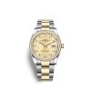 Rolex Datejust 36mm, Oystersteel and 18k Yellow Gold, Ref# 126283rbr-0032