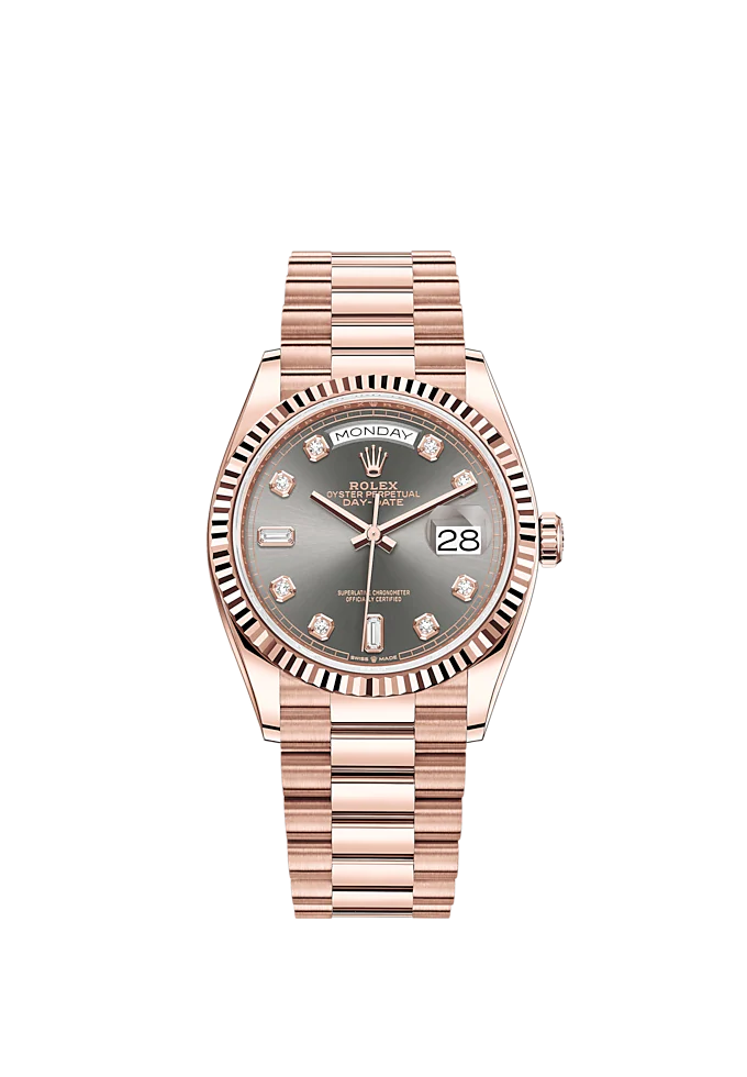 Rolex Day-Date, 36mm, 18k Everose Gold, Ref# 128235-0050