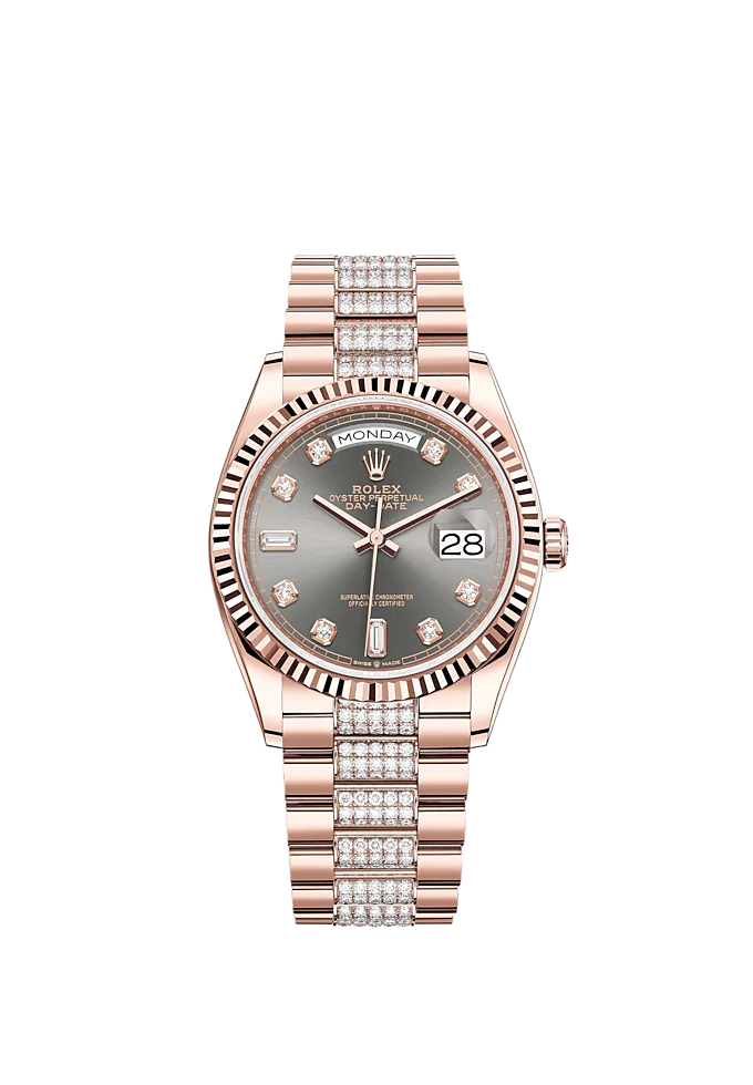 Rolex Day-Date, 36mm, 18k Everose Gold, Ref# 128235-0051