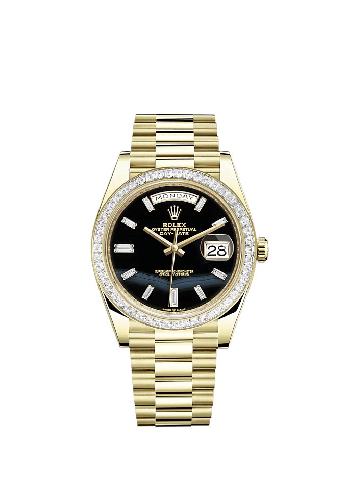 Rolex Day-Date, 40mm, 18k Yellow Gold and Diamonds, Ref# 228398tbr-0038