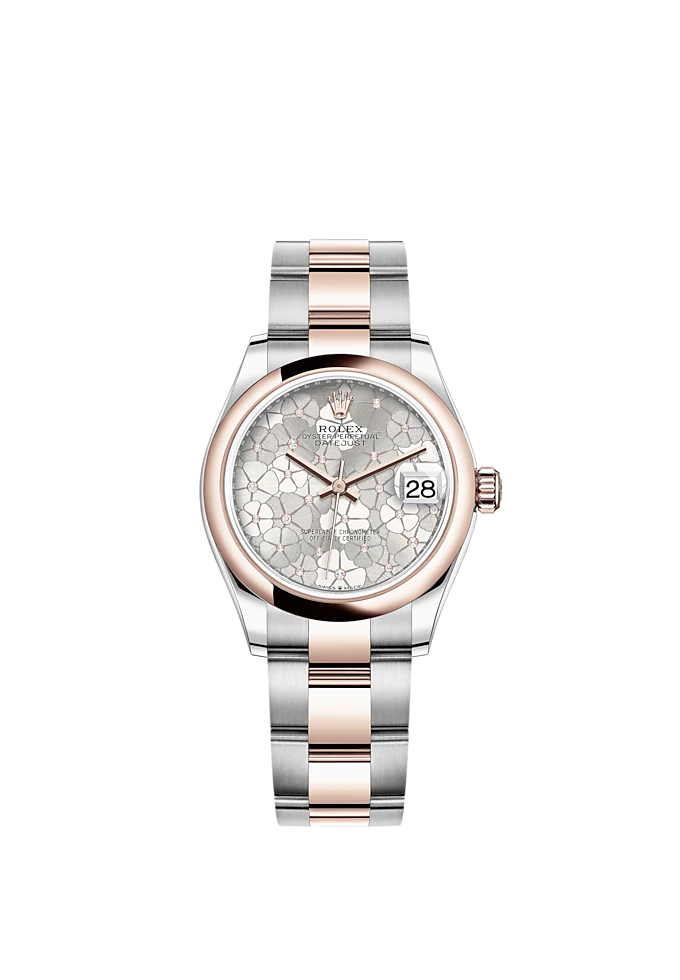 Rolex Datejust 31mm, Oystersteel and 18k Everose Gold and Diamonds, Ref# 278241-0031