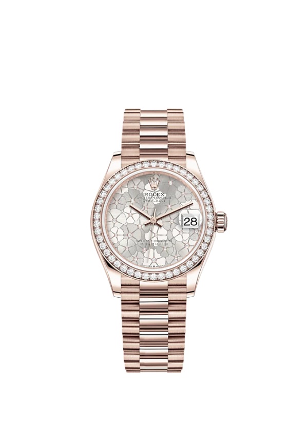 Rolex Datejust 31mm, 18k Everose Gold and Diamonds, Ref# 278285rbr-0036