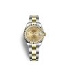 Rolex Lady-Datejust 28, Oystersteel and 18k Yellow Gold, Ref# 279173-0012