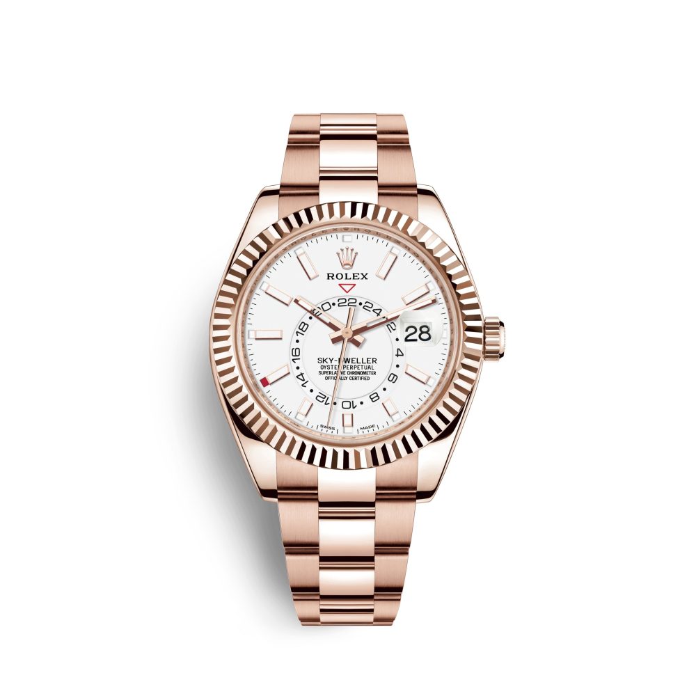 Rolex Sky-Dweller 42mm, 18k Everose Gold, Ref# 326935-0005