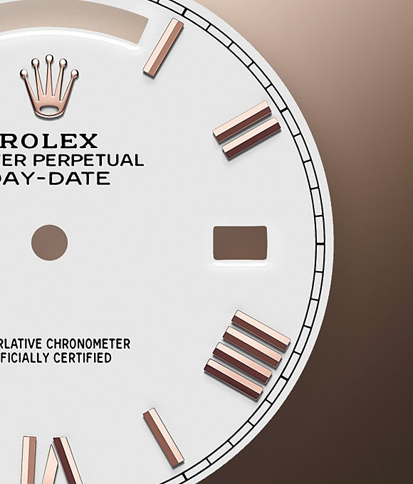 Rolex Day-Date 40 Everose gold Ref# 228345RBR-0012