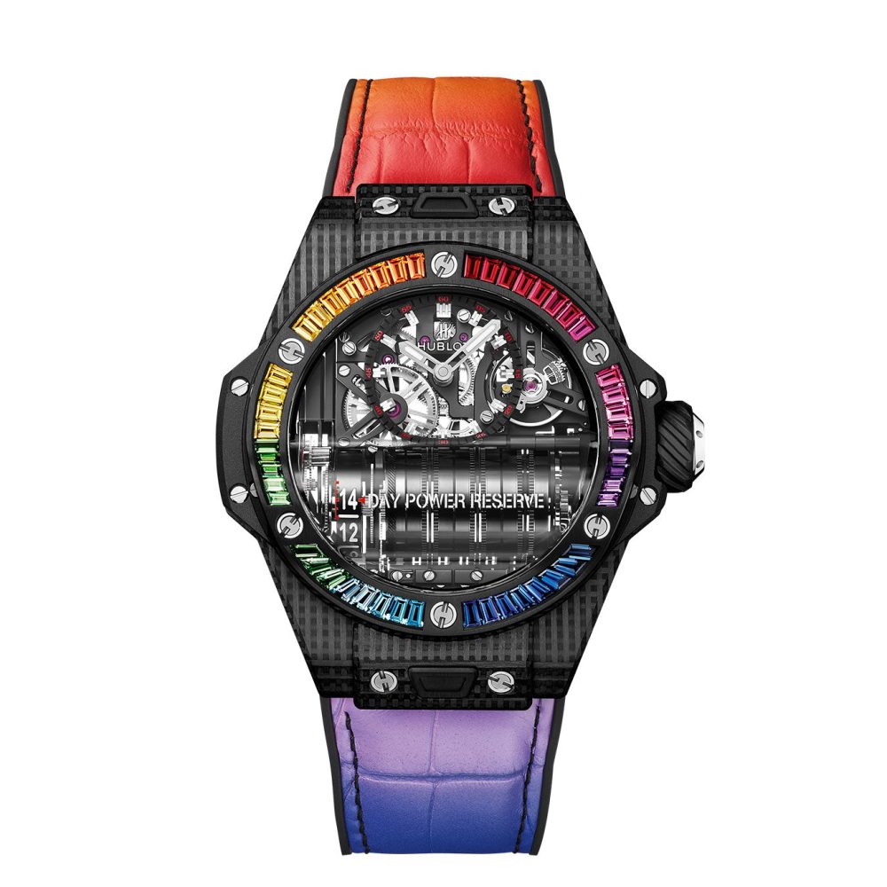 Hublot Big Bang MP-11 POWER RESERVE 14 DAYS 3D CARBON RAINBOW Ref# 911.QD.0123.LR.4099