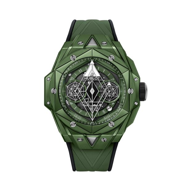 Hublot Big Bang SANG BLEU II GREEN CERAMIC Ref# 418.GX.5207.RX.MXM22