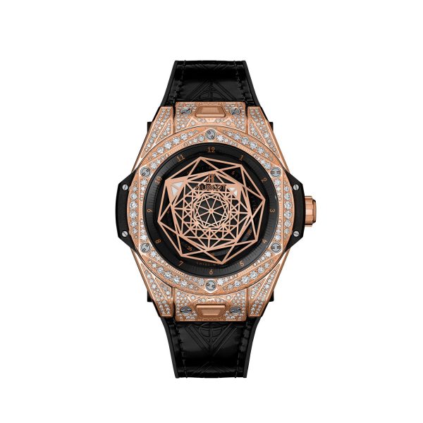 Hublot Big Bang SANG BLEU KING GOLD PAVÉ Ref# 465.OS.1118.VR.1704.MXM18