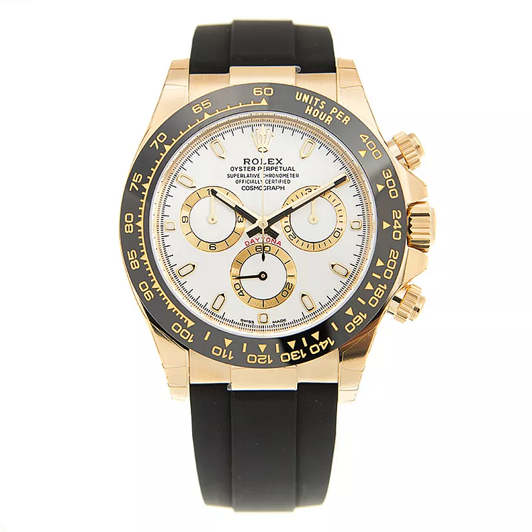 Rolex Cosmograph Daytona 116518LN 40mm 18ct Yellow Gold Automatic White Dial