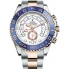 Rolex Yacht-Master II Two Tone Steel Rose Gold White Dial Watch 116681-0002