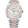 Rolex Datejust 126281RBR MOP Diamond Jubilee 36mm Steel and Rose Gold Watch