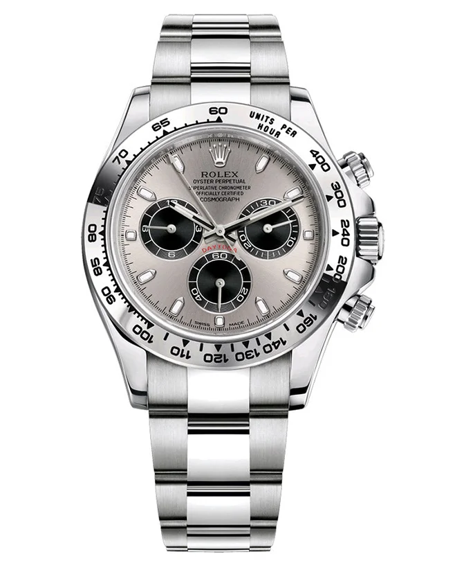 Rolex Daytona 40mm 116509 White Gold Steel Black Dial