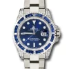 Rolex Submariner Date 116659 SABR 18K White Gold Diamonds Sapphires UNWORN