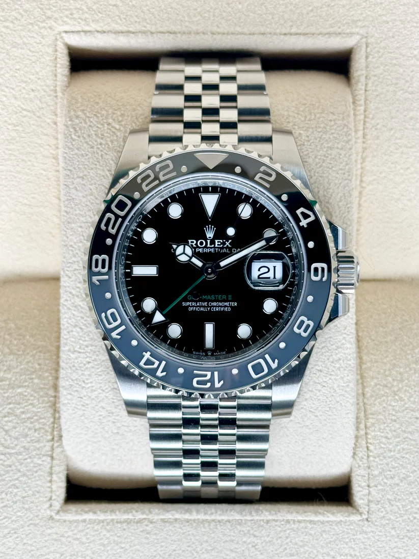 NEW 2024 Rolex GMT-Master II “Bruce Wayne” 40mm 126710GRNR Black Dial