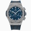 Hublot Classic Fusion Chronograph Titanium Blue 45mm, Ref# 541.NX.7170.LR