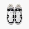 LV Trainer Velcro Strap Monogram Denim Black White