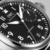 Big Pilot's 46mm Black Dial Men's Leather Strap Watch