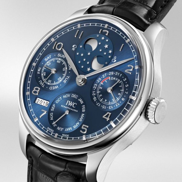 Portugieser Perpetual Calendar 44mm 18ct White Gold Blue Dial Watch