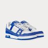 LV Trainers Swarovski Crystals & Monogram-Embossed Blue