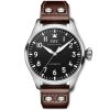 Big Pilot's 43mm Black Dial Men's Automatic Leather Strap Watch