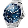 Aquaracer 43mm Blue Dial & Ceramic Bezel Men's Automatic Bracelet Watch