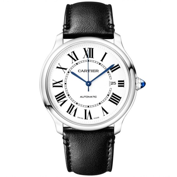 Ronde Must de Cartier 40mm Men's Leather Strap Watch