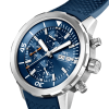 Aquatimer 42mm Blue Dial Men's Rubber Strap Chronograph Watch