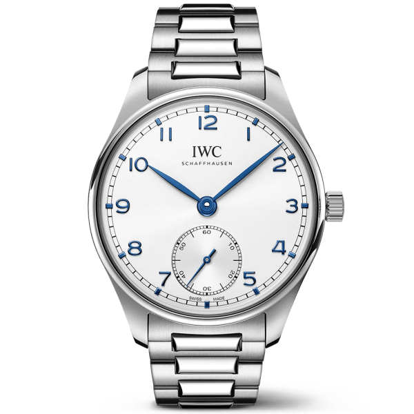 Portugieser 40mm Silver/Blue Dial Men's Automatic Bracelet Watch