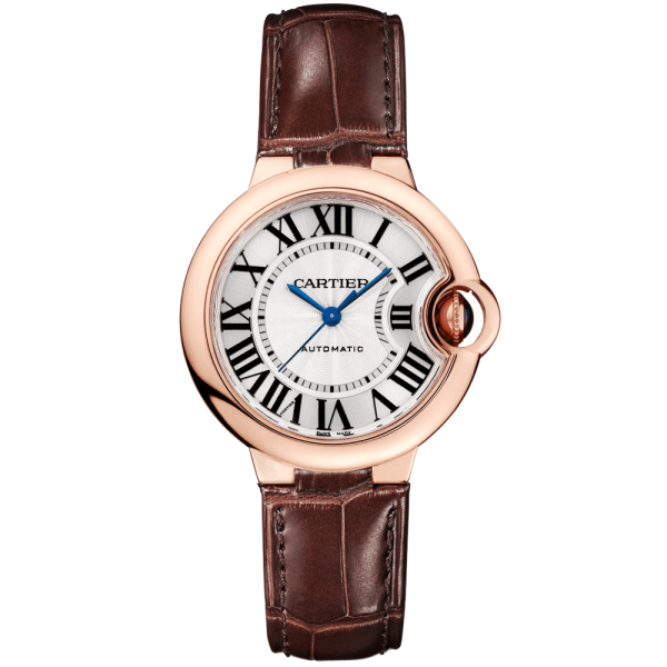 Ballon Bleu de Cartier 33mm 18ct Pink Gold Strap Watch