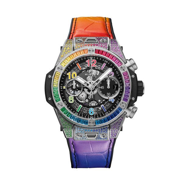 Hublot Big Bang Unico Titanium Rainbow, Ref# 441.NX.1117.LR.0999