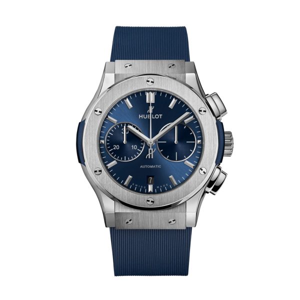 Hublot Classic Fusion Chronograph Titanium Blue Ref# 521.NX.7170.RX