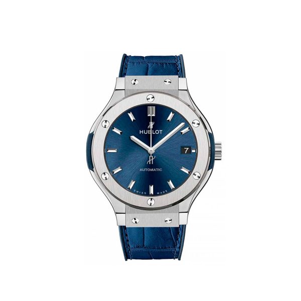 Hublot Classic Fusion Titanium Blue 38mm, Ref# 565.NX.7170.LR