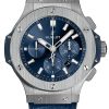 Hublot Big Bang, Steel Blue Chronograph Automatic 44mm, Ref# 301.SX.7170.LR