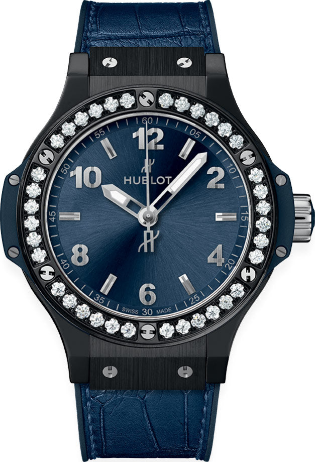 Hublot Big Bang, Ceramic Blue Diamonds, 38mm, Ref# 361.CM.7170.LR.1204