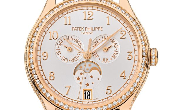 Patek Philippe Complication, 18k Rose Gold set with 155 diamonds (~1.34 ct), 38mm, Annual Calendar Ref# 4947R-001