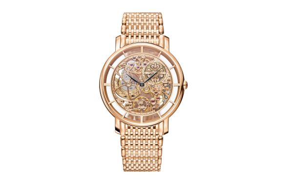 Patek Philippe Complication Calatrava Skeleton movement with hand-engraved decoration, 18k Rose Gold, 39mm, Ref# 5180/1R-001