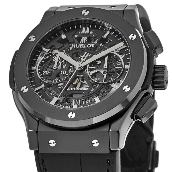 Hublot Classic Fusion Aerofusion Black Magic Chronograph 45mm, Ref# 525.CM.0170.LR