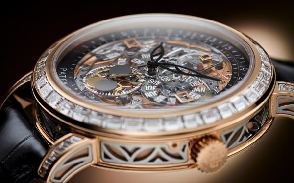 Patek Philippe Grand Complication, 18k Rose Gold set with baguette diamonds, 43mm, Ref# 5304/301R-001