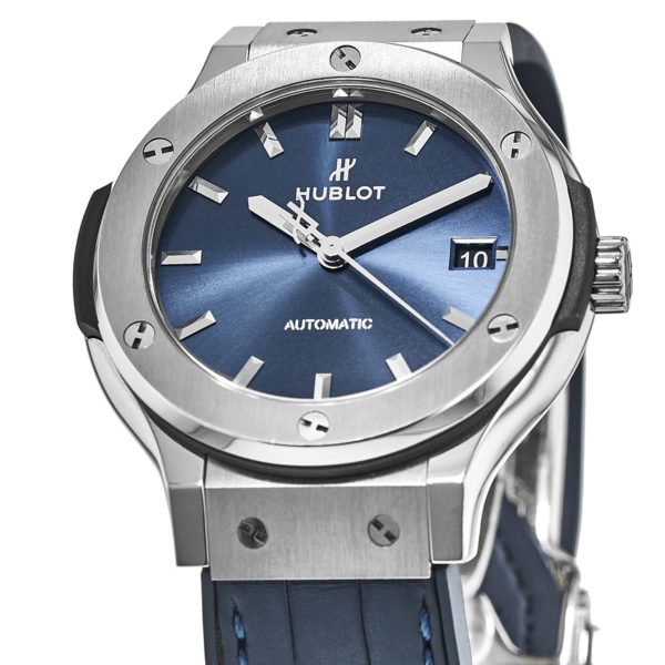 Hublot Classic Fusion Titanium Blue 38mm, Ref# 565.NX.7170.LR