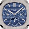 Patek Philippe Nautilus Perpetual Calendar Watch, 18k White Gold, 40mm, Ref# 5740/1G-001