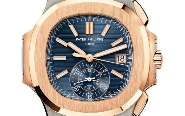 Patek Philippe Nautilus Flyback Chronograph, Date Watch, 18k Rose Gold and Stainless Steel, 40,5 mm, Ref# 5980/1AR-001