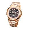 Patek Philippe Nautilus Flyback Chronograph, Date Watch, 18k Rose Gold, 40,5 mm, Ref# 5980/1R-001