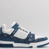 Louis Vuitton LV Trainer Monogram Denim White Blue